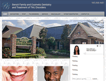 Tablet Screenshot of brianjbenoitdds.com